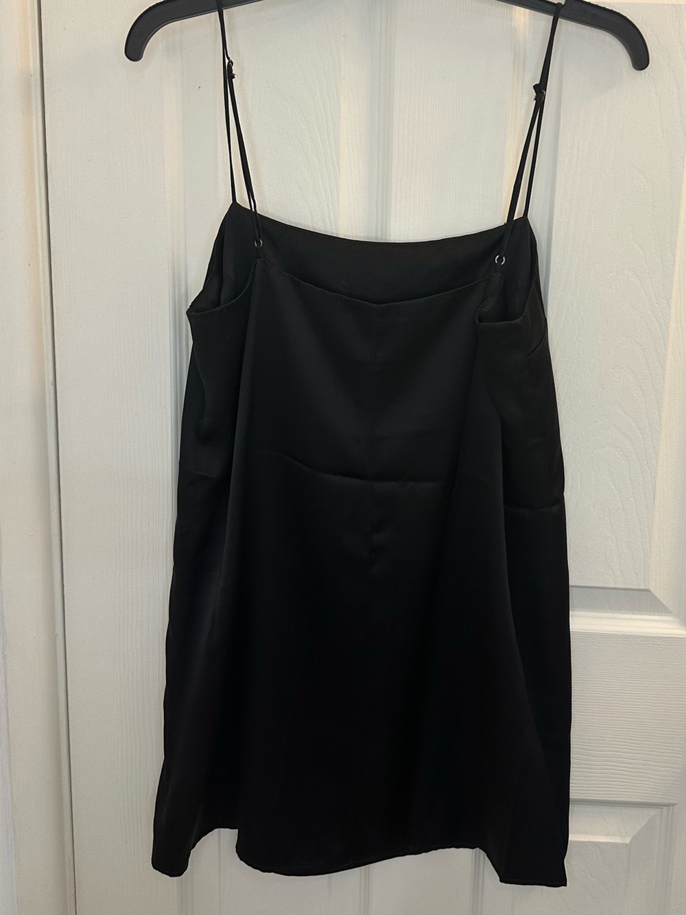 Reformation Black Satin Slip Mini Dress - Picture 6 of 11